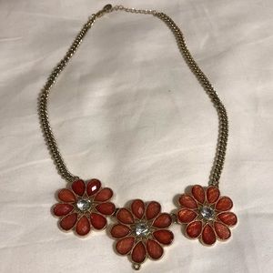 Floral statement necklace